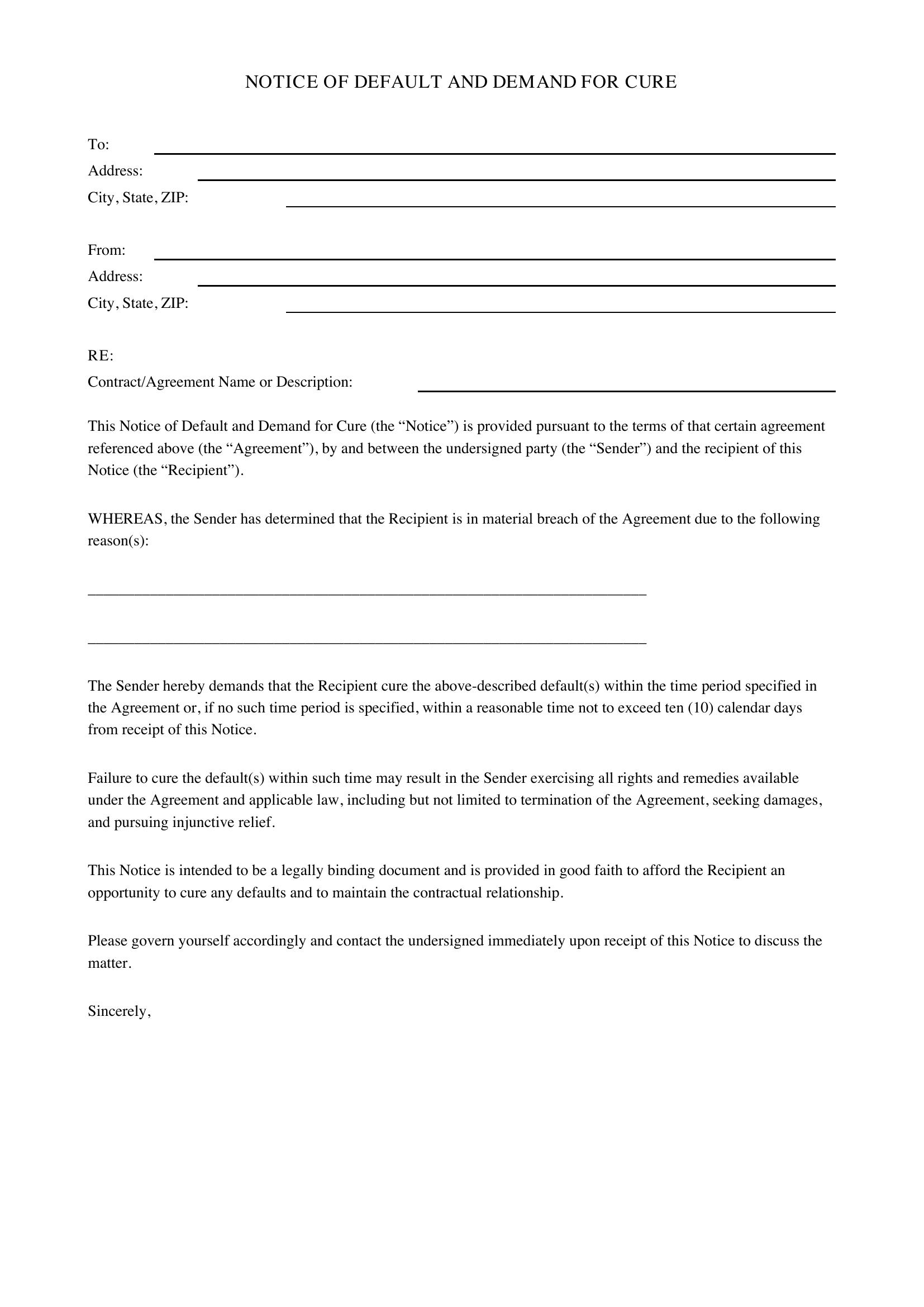 Dnd Letter Template - US